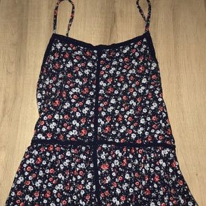 Floral American Eagle Straight Neck